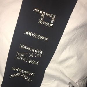 VS pink bling leggings size Med GUC